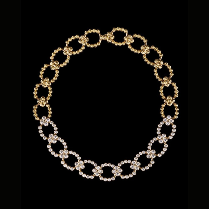 Arena, Gold and diamond necklace